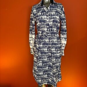 Lysse Schiffer Navy & White Long Sleeve Dress
